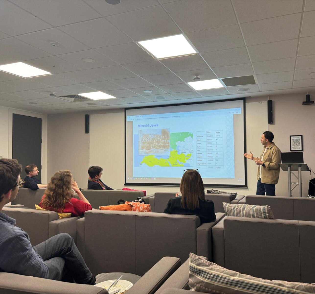 Antisemitism Training Session Jhive antisemitism training session being delivered at a corporate workplace